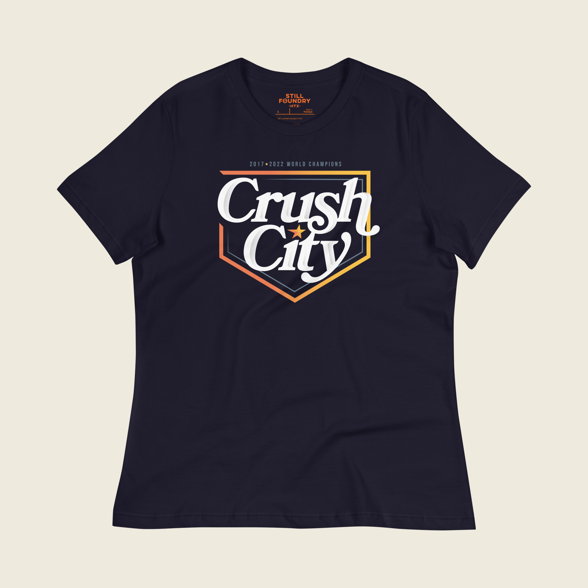 crush city navy w shirt