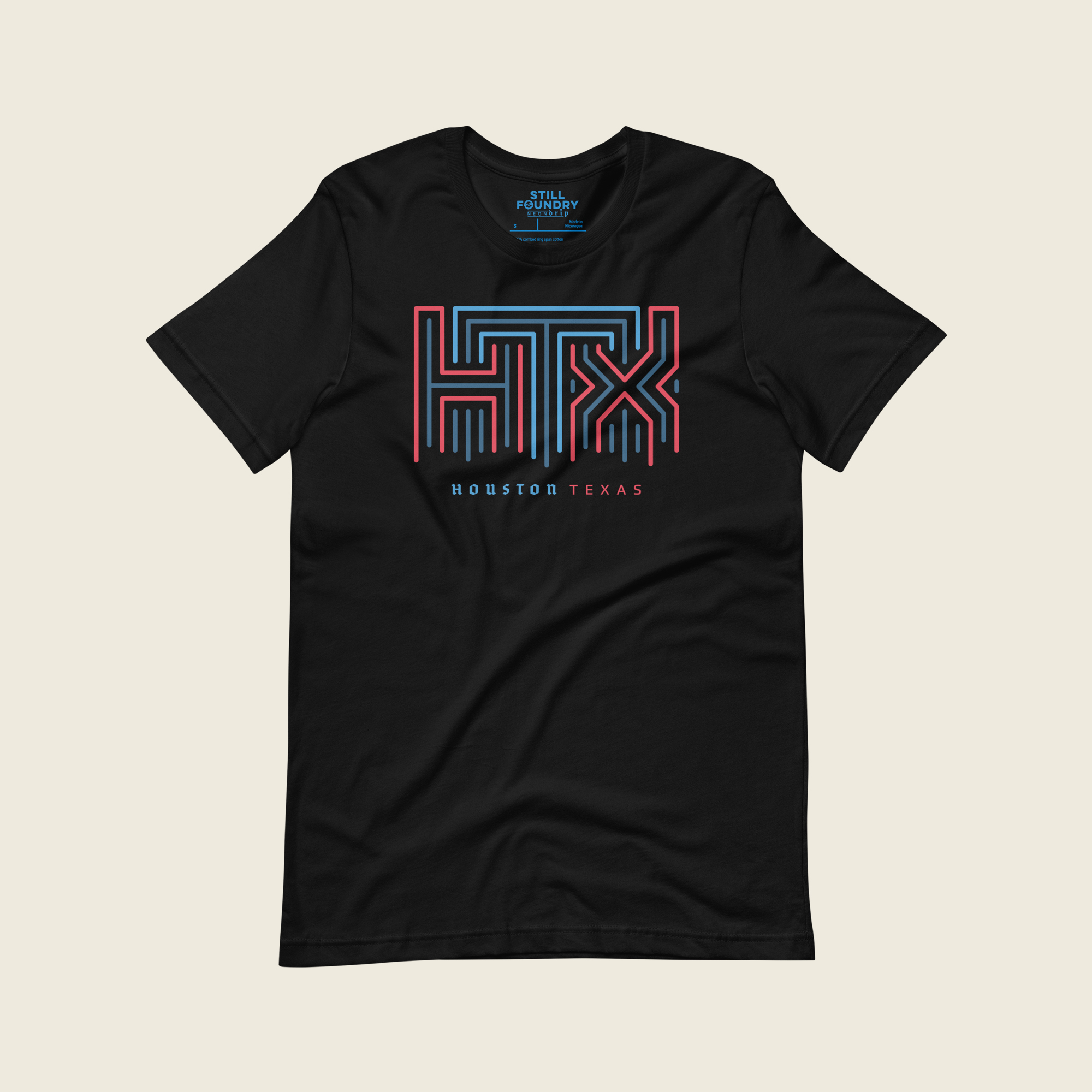neon htx black uni shirt