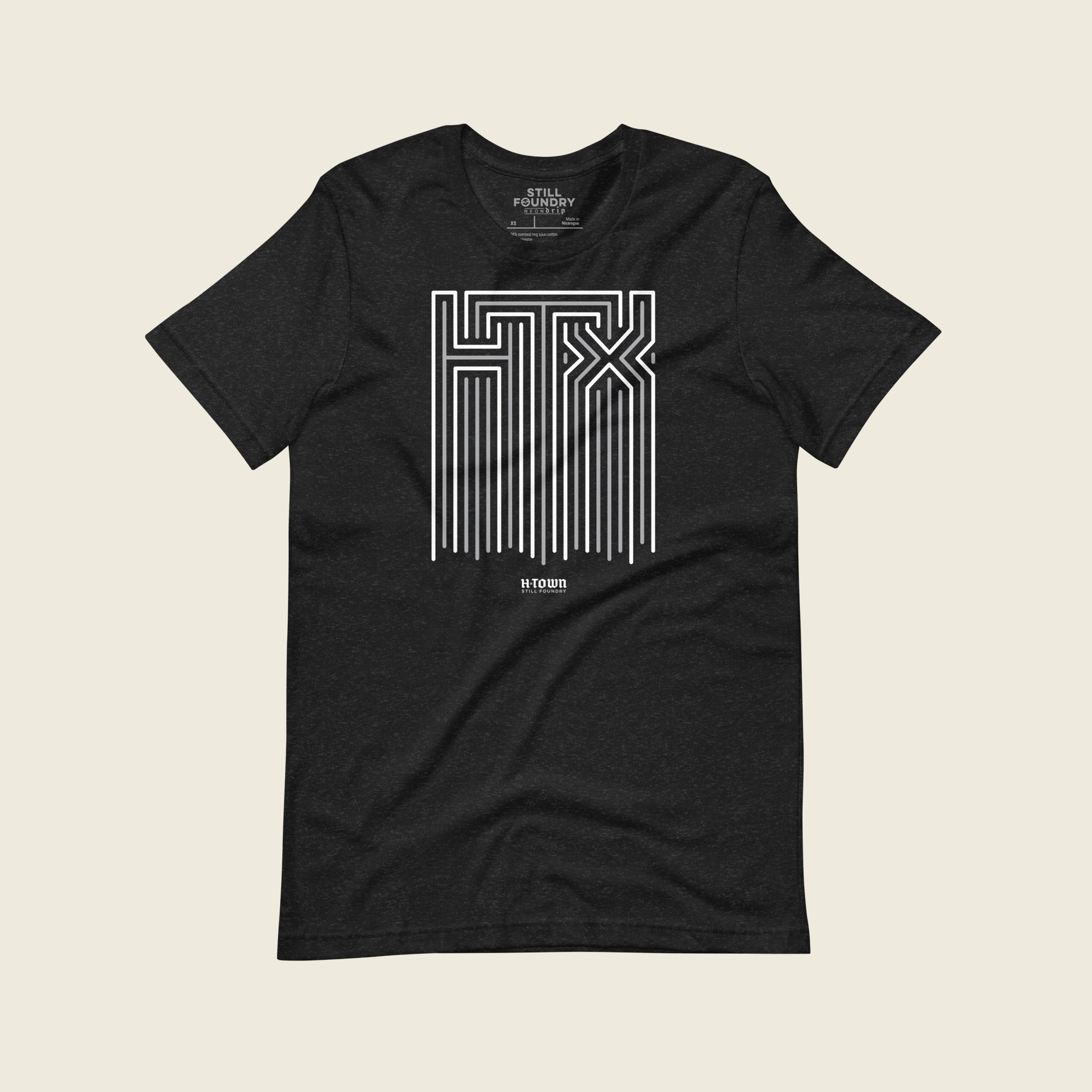 neon white htx h black uni shirt
