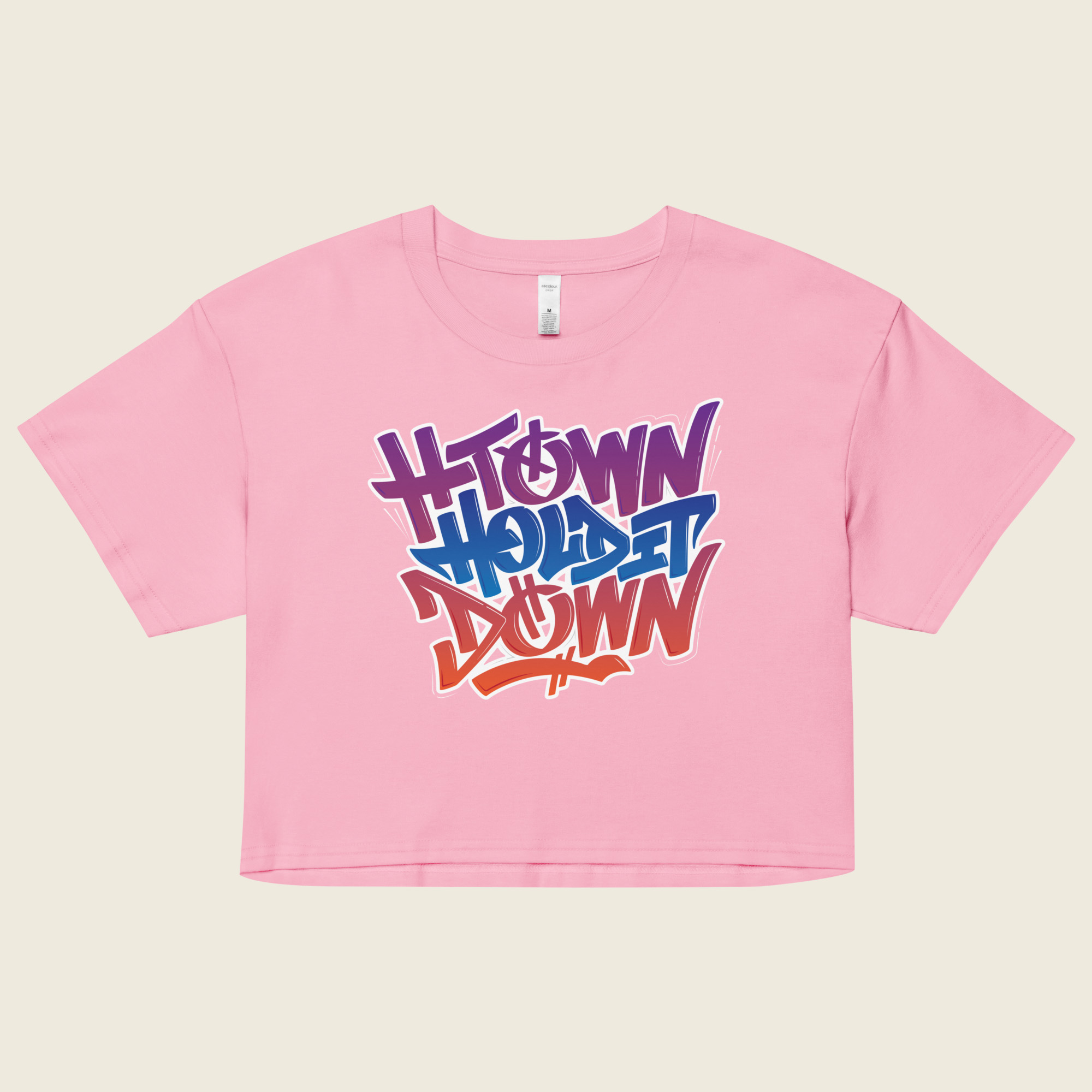 hold it down pink crop